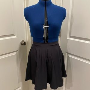 Black milk matte pocket skater skirt